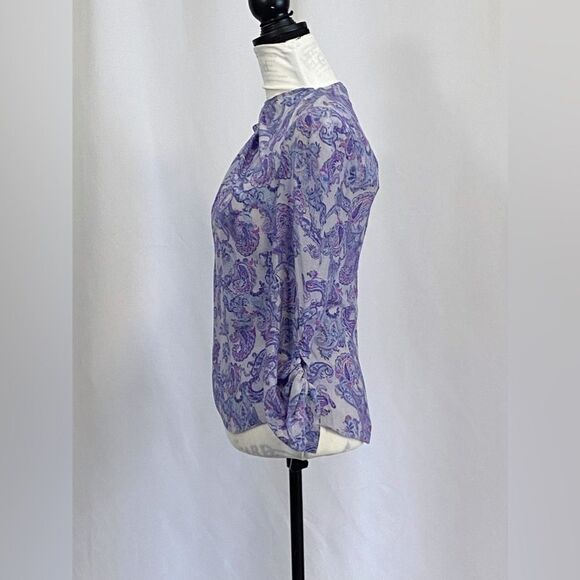 Isabel Marant Torence Paisley Silk Cut-Out Top size 38/ us size 6 - Picture 9 of 16